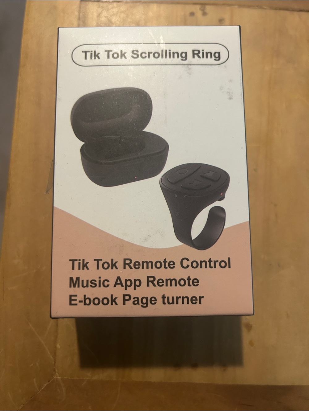 Tik Tok Scrolling Ring Remote in Black